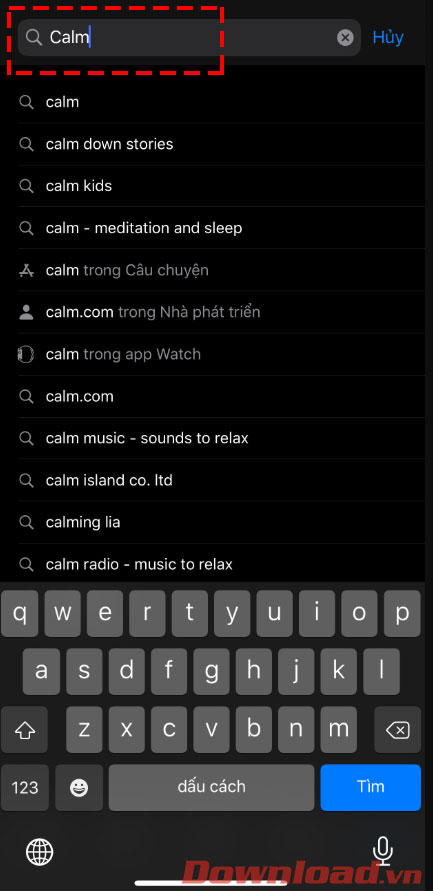 Nhập tên ứng dung