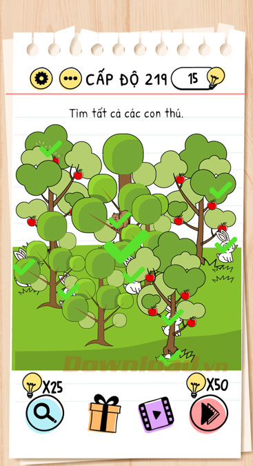 Đáp án game Brain Test câu 219