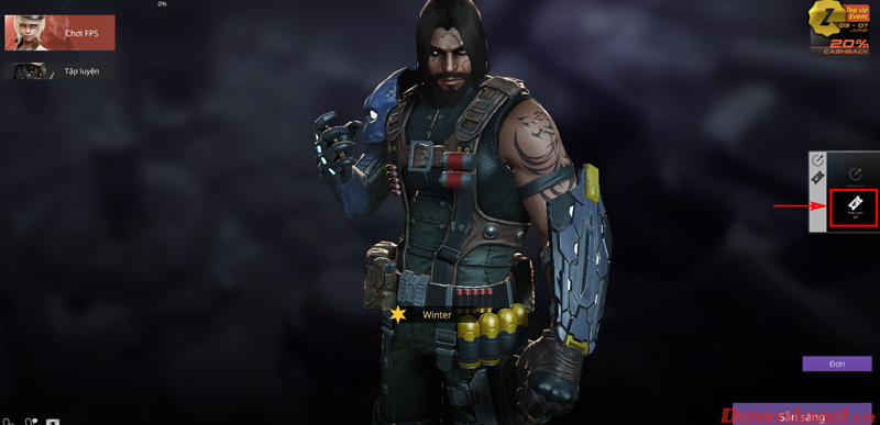 chọn tiếp vào nút Phiếu giảm giá