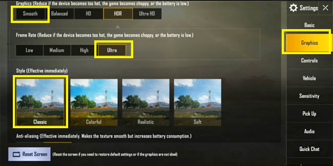 Chỉnh sửa thông số cấu hình