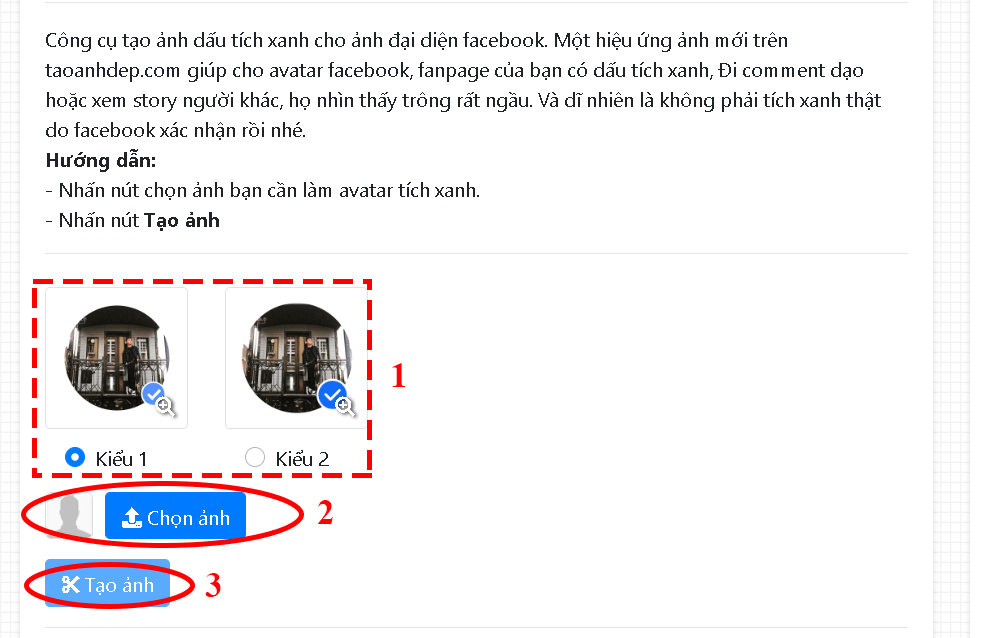 Tạo ảnh tích xanh