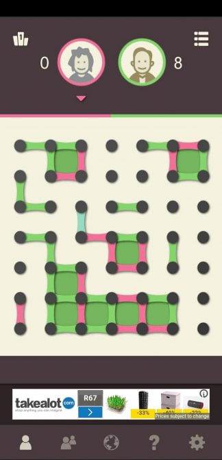 game Dots and Boxes