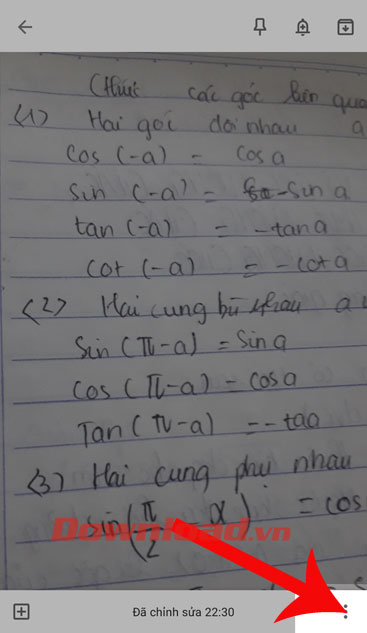 <p><strong>Bước 8:</strong> Nhấn vào dấu ba chấm ở góc bên phải phía dưới màn hình.</p>