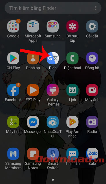 <p><strong>Bước 1:</strong> Đầu tiên, hãy mở <strong>ứng dụng Google Translate</strong>.</p>