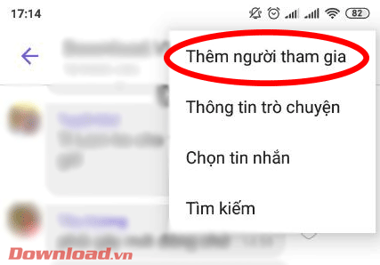 Thêm người tham gia