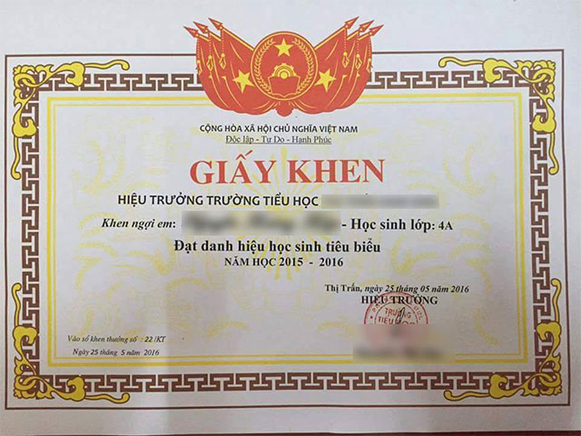 Giấy khen