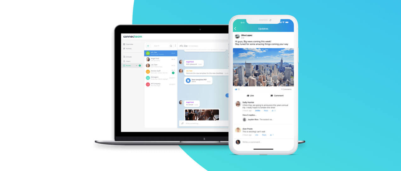 Phần mềm chat nội bộ miễn phí ConnectTeam