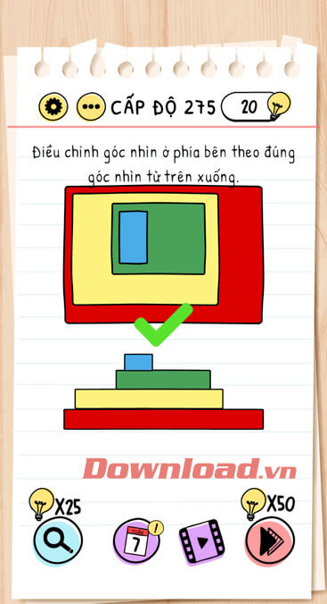 Đáp án game Brain Test câu 256