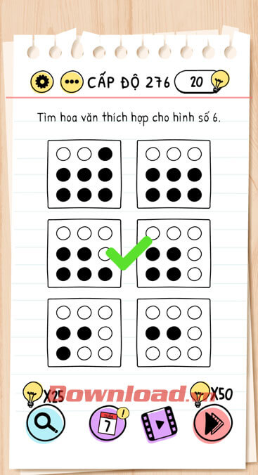 Đáp án game Brain Test câu 256