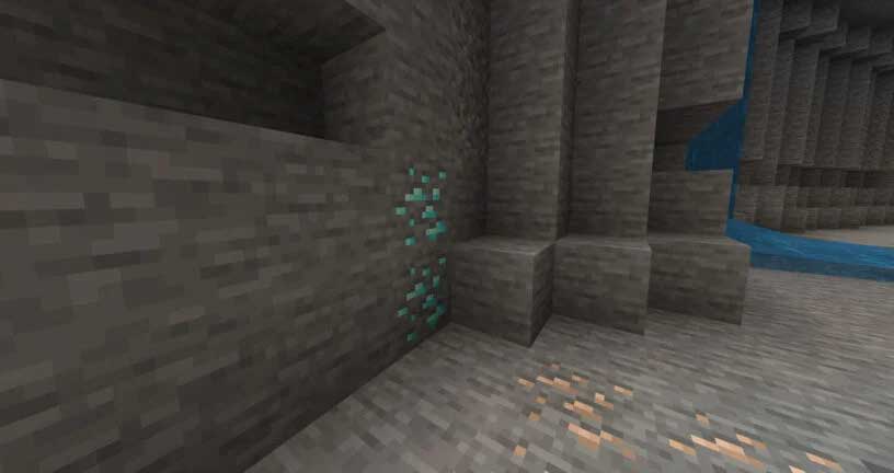 Seed Minecraft PE cung cấp mỏ kim cương