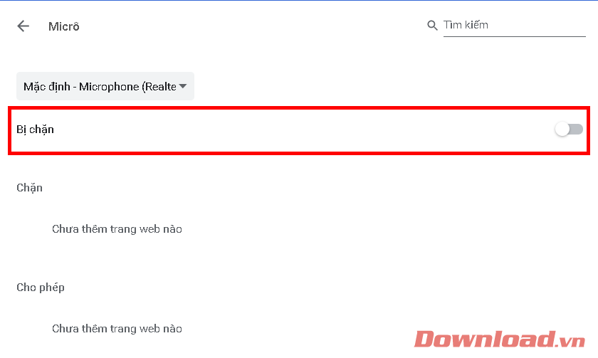 Lặp lại thao tác với micro