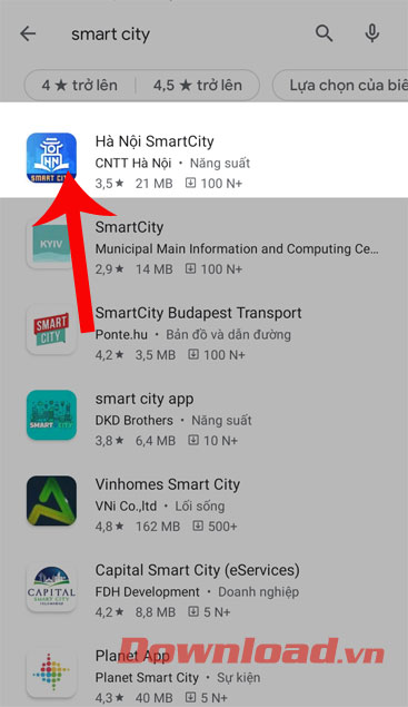 Gõ từ khóa và tìm kiếm
