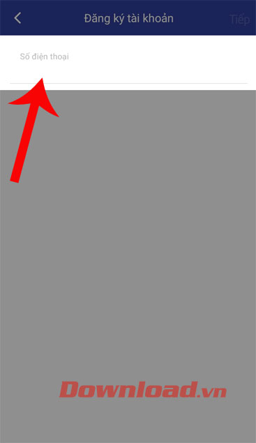 Nhập số điện thoại