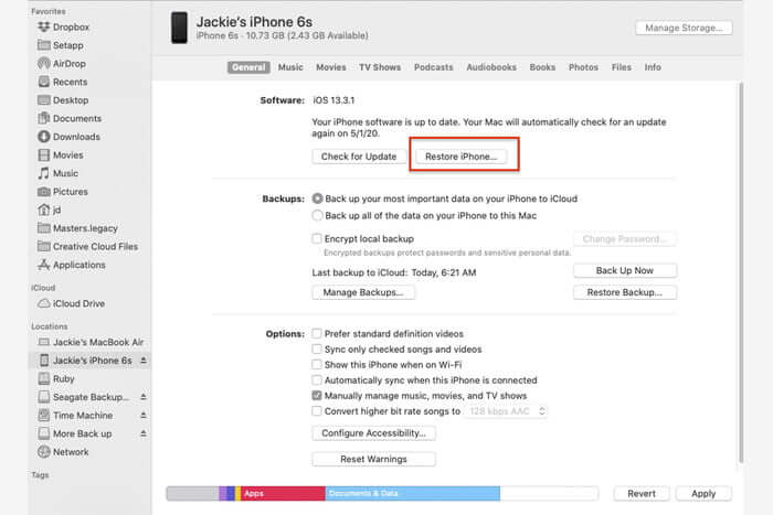 Khôi phục tin nhắn iPhone