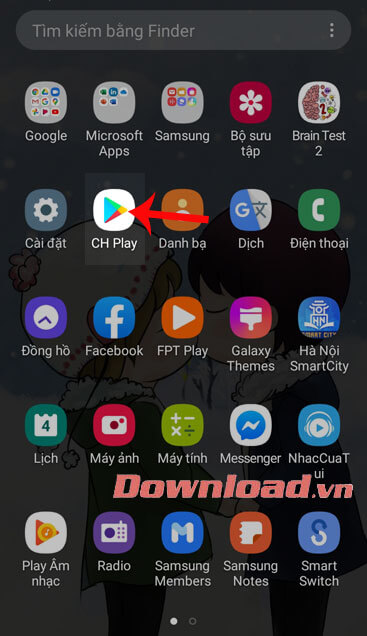 Mở ứng dụng Google Play