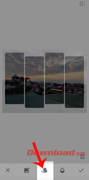 Chạm vào mục Kiểu