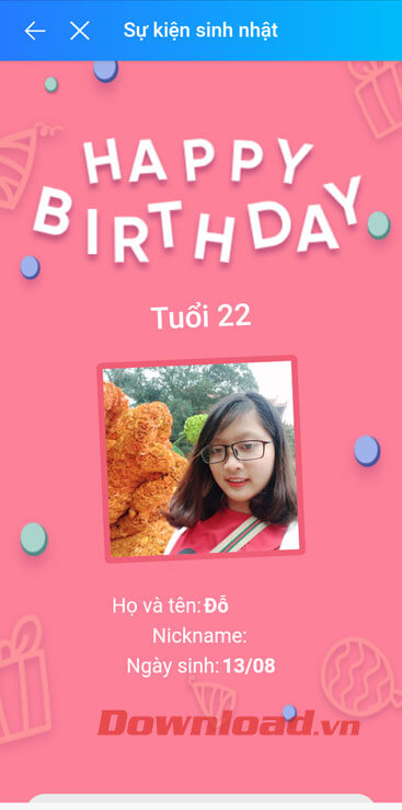 Sự kiện đã được tạo thành công