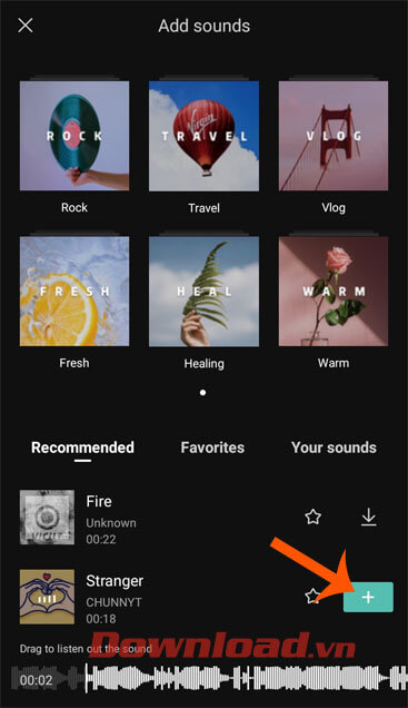 Thêm nhạc vào video