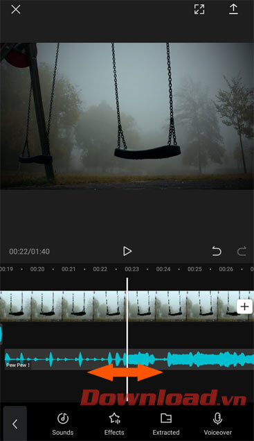 Điều chỉnh lại đoạn nhạc