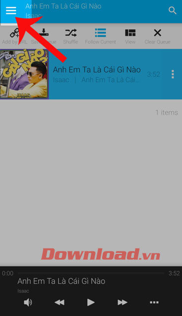 Nhấn vào biểu tượng 3 dấu gạch ngang