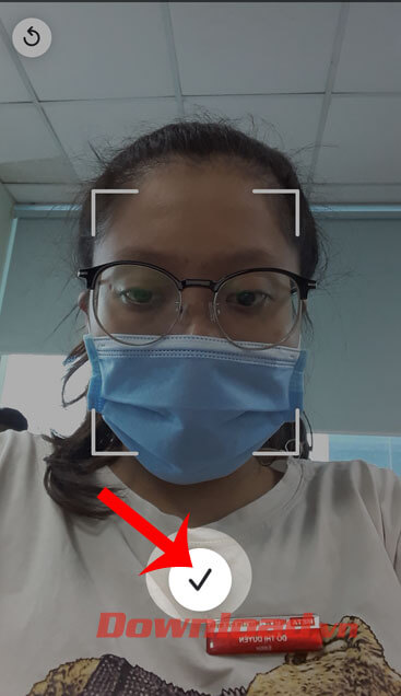 Đồng ý lấy ảnh vừa chụp