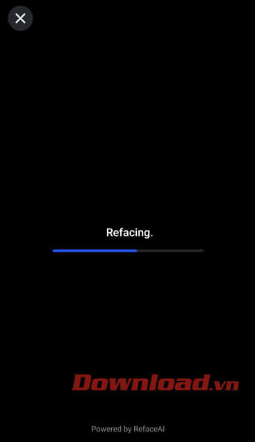 Đợi một lát để hệ thống bắt đầu chuyển đổi