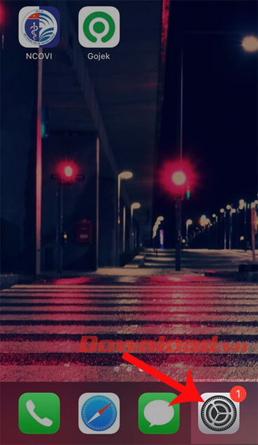 Mở phần Cài đặt trên điện thoại