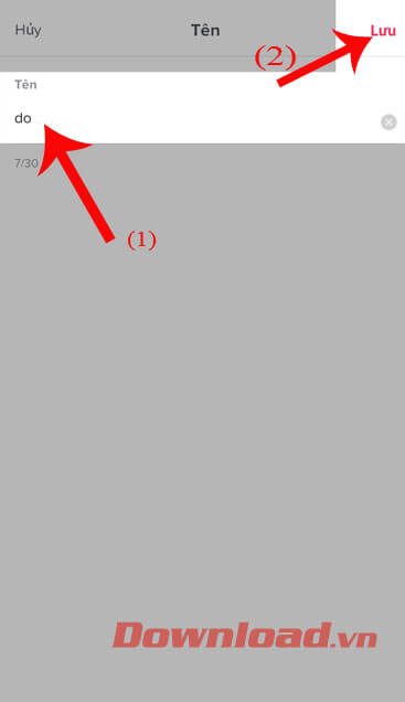 Đặt lại tên và nhấn vào nút Lưu