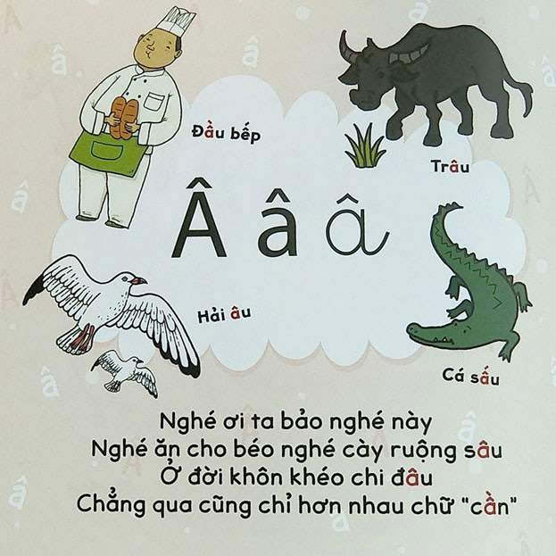 Học chữ cái qua thơ