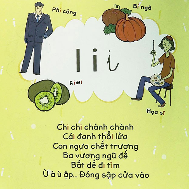 Học chữ cái qua thơ