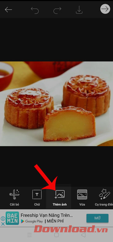 Nhấn vào mục Thêm ảnh