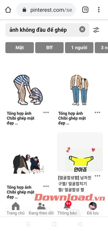 Tải một hình ảnh không đầu về