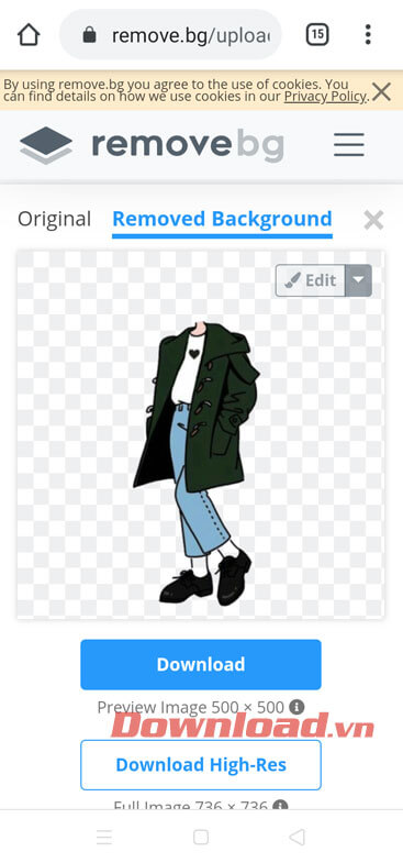 Xóa nền bỏ nền trắng ở hình ảnh không đầu