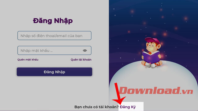 Nhấn nút Đăng ký