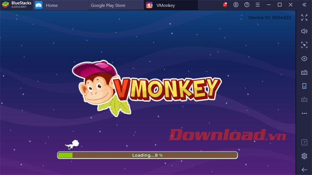 Bắt đầu sử dụng VMonkey trên giả lập