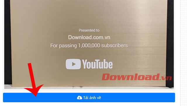 Nhấn nút Tải ảnh về