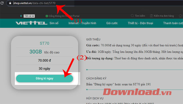 Nhấn nút Đăng ký