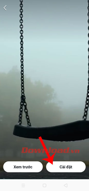 Ấn vào nút Cài đặt