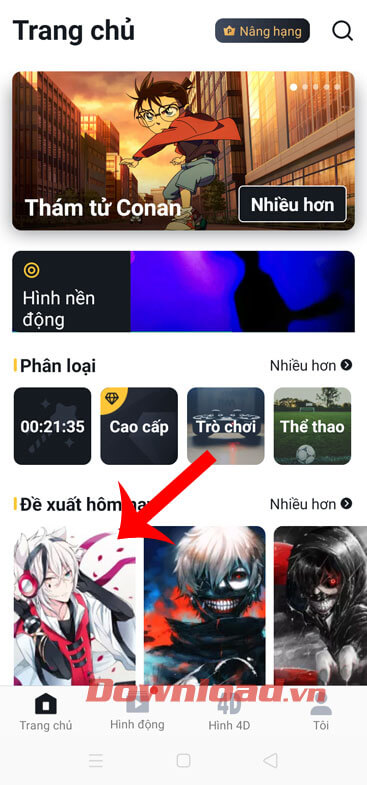 Chọn hình nền 