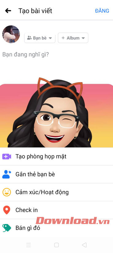 Đăng hình ảnh lên dòng thời gian