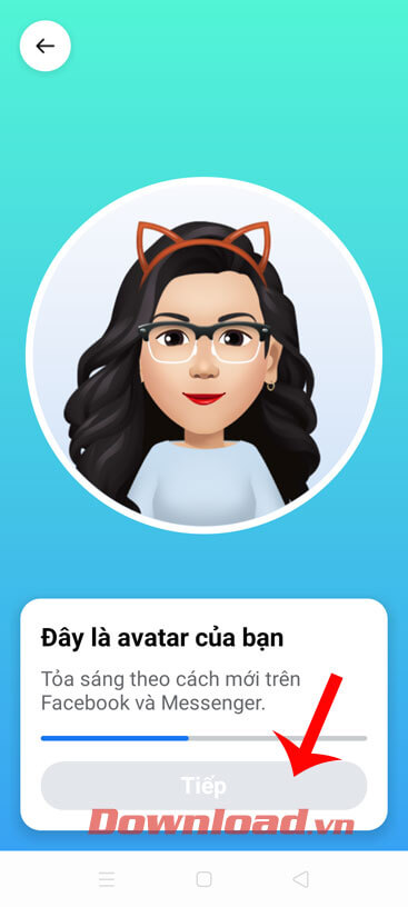 Bấm nút Tiếp