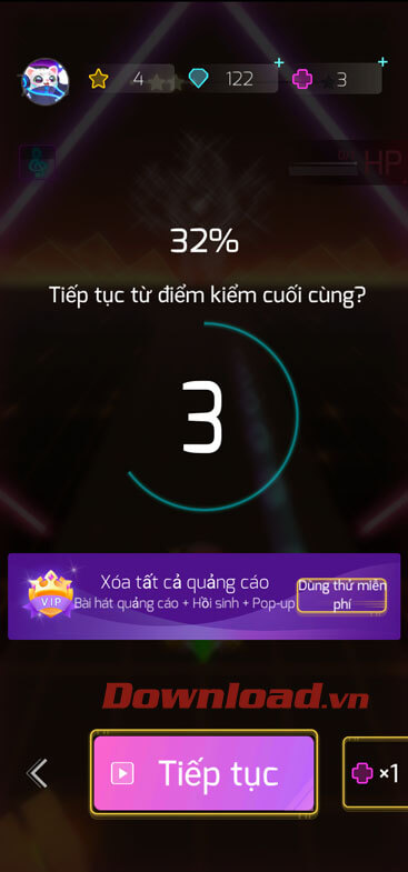Đợi game thống kê thành tích