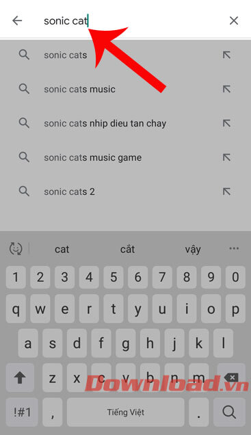 Gõ từ khóa và ấn nút Tìm kiếm