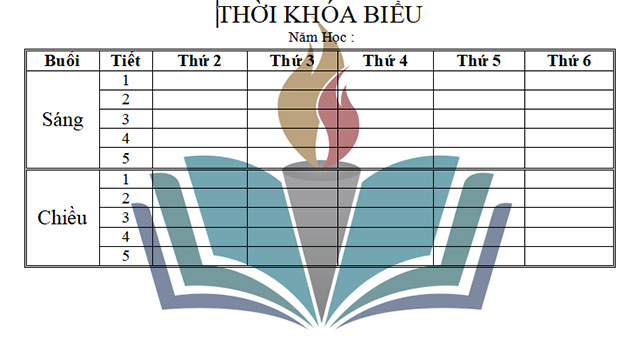 Thời khóa biểu dành cho giáo viên