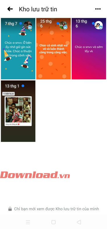 Tất tin đã đăng lên Facebook