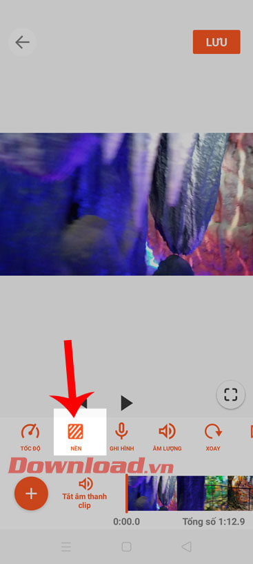 Chạm vào mục nền