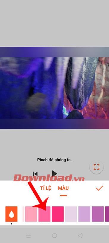 Chọn màu sắc của nền tiêu đề