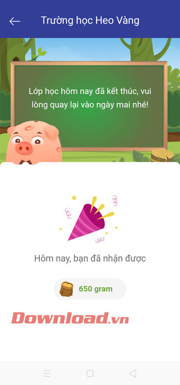 Nhận phần thưởng sau khi trả lời câu hỏi