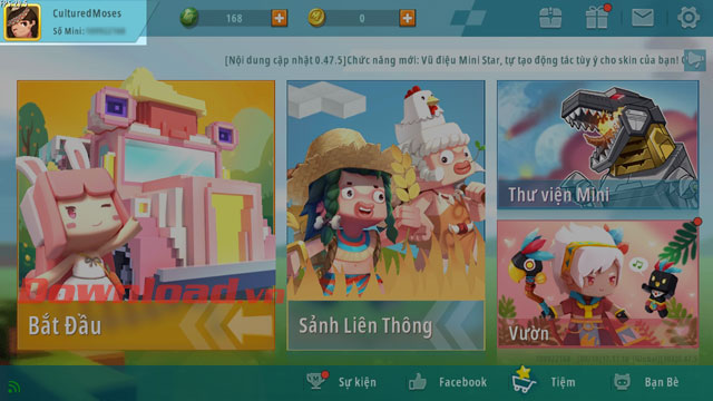 Hướng dẫn đổi tên nhân vật trong game Mini World: Block Art