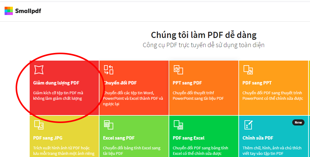 Giảm dung lượng PDF